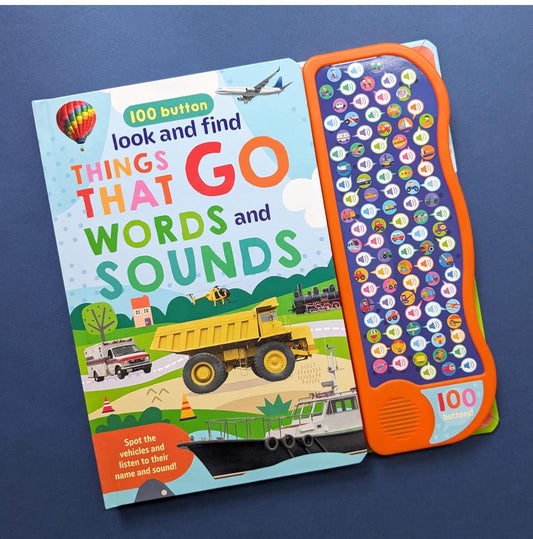 100 Button Look & Find Things That Go Words & Sounds [Hardcover]