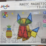 38 pcs magnetic tiles