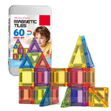 60 pcs travel magnetic tiles with tin box