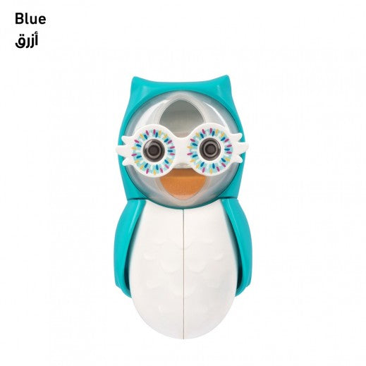 Flipper Owl Smarty Toothbrush Holder+Timer, Blue, FLR-OWL-STY