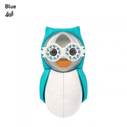 Flipper Owl Smarty Toothbrush Holder+Timer, Blue, FLR-OWL-STY