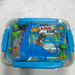 Dino/Unicorn/space /mermaid  Transparent 3-Compartment 750ml Transfer Proof Lunch Box