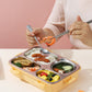 4 compartment 750ml Stainless Steel Lunch Box with 150ml Bowl