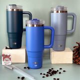 TYESO vacuum insulated tumbler with handle 900ml(24 hours cold & 6 hours hot)
