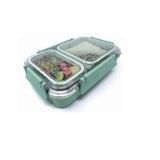 2 grid Stainless Steel Insulated Lunch Box 600 Ml