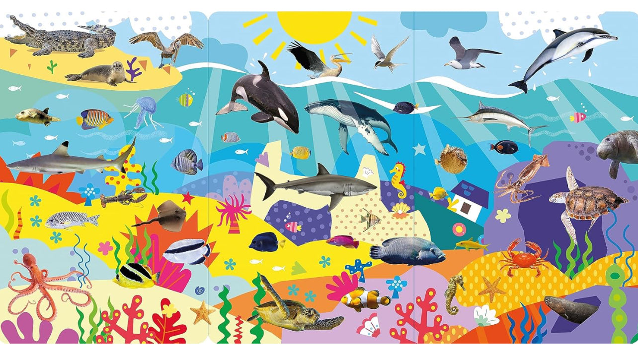 100 Button Look & Find Animal Words & Sounds [Hardcover]