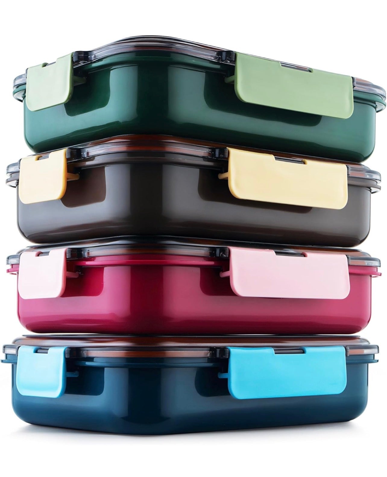 Leak Proof Airtight Unbreakable Lid BPA Free Ceelik Trio NX Insulated Lunch Tiffin Box, 1 Steel Spoon 3 Compartment Lunch Box Steel for School Kids Boys Mens Girls Office Women