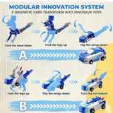 2 in 1 automatic deformation in collisions,Dual car combination , magnetic attraction