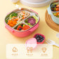 Insulated Lunch Box|Stainless Steel|3 Compartments to Keep Eating Mess Free|Lightweight, Fits in The Bag|Small Container for Pickle/Sauce|Comes with Fork & Spoon|Easy to Carry - 700 ML,
