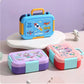 Stainless Steel Lunch Box with 3 Compartments Bento Tiffin Leak-Proof Durable Food Container 750ml + 150m