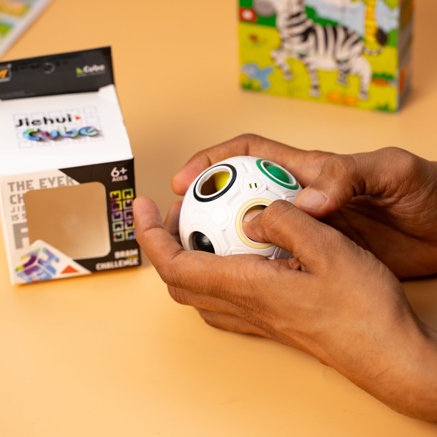 Rainbow Brain Challenge Ball Puzzle Fun Fidget Matching Colors Game