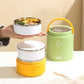 Insulated Lunch Box | 3-Tier Stainless Steel Food Jar with Built-in Cutlery | 900ml Leakproof Lunch Pot, BPA-Free, Keeps Food Hot Up to 6 Hours | Microwave & Dishwasher Safet