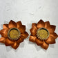 Metal Lotus candle 2pcs set( 2 candles free)pp-151