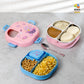 Space al 3 grid stainless steel lunch box with bowl