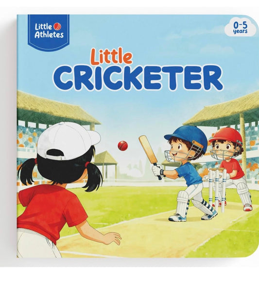 Little Athletes: Little Cricketer – Cricket Board Book for Toddlers | Sports Picture Book for Kids | Early Learning Sports Story