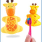 Flipper Fun Animal Penguin Toothbrush Cover , One Touch Open & Close ,Suction Cup Toothbrush Holder for Mirrors, Glass or Tiles ,Dust-proof Adorable Easy to Use
