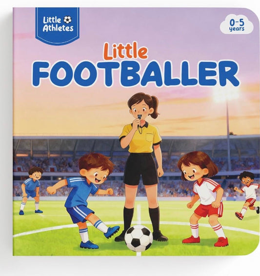 Little Athletes: Little Footballer – Football Board Book for Toddlers | Sports Picture Book for Kids | Early Learning Sports Story