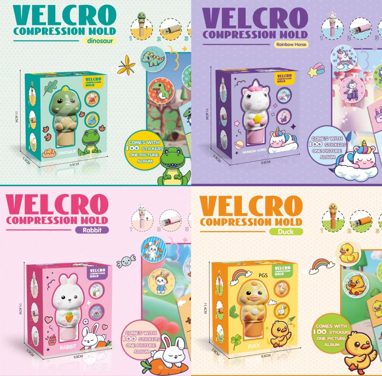 Magic stamper reusable 100 stickers