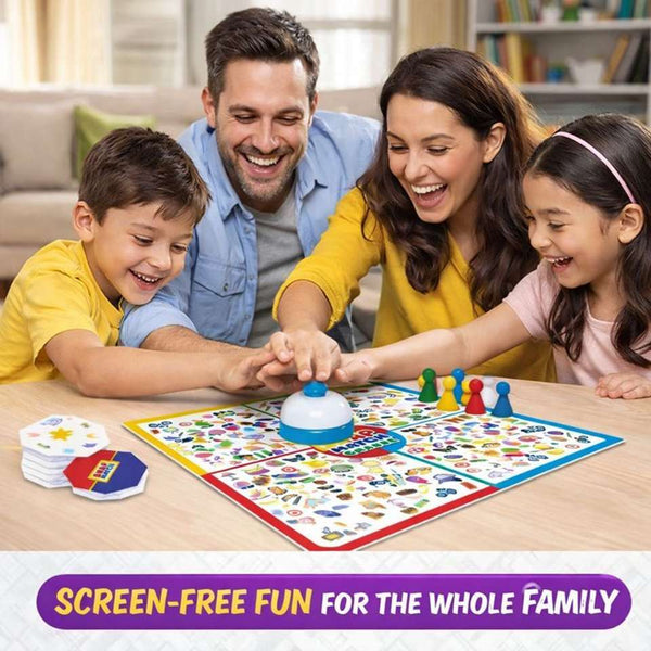 Snap Match Grande – Fast-Paced Spot & Match Board Game with Bell | Observation & Reflex Game for Kids & Family