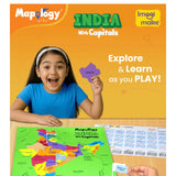 Mapology India with State and Capitals .25 pcs puzzles