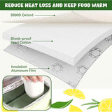 Insulated Lunch Bags for Men Woman Adult Large Reusable Lunch Tote Bag with Handle Green Leakproof Womens lunch bags for Work Picnic Hiking Office Beach