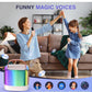 Mini Portable Bluetooth Karaoke Speaker with 2 Wireless Mics and LED Color Lights, Party, Home KTV, Birthday for Girls/Boys Ages 3-12+
