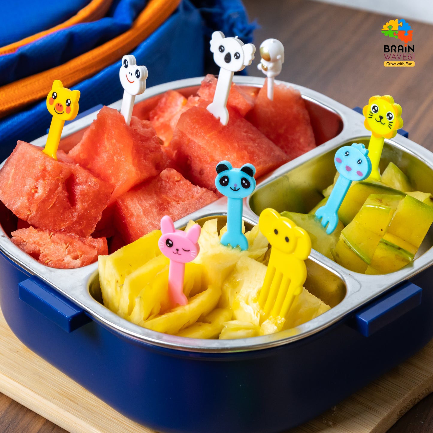 Cute Animals Food Picks Mini Cartoon Toothpick Fruit Forks for Bento Box Lunch Box Decorative