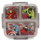 Disney print Insulated Lunch Box with 3 Compartments, Stainless Steel Interior & Embossed Printed Lid | Leak-Proof Design | 600 ML