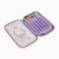 school kids transparent unicorn hard case pouch