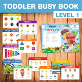 Velcro Book Preschool Busy Book Toddler, Kids/Children 16 Activities, | Quiet Book | Preschool Learning Montessori Toys, 16 in 1 Busy Book for Toddlers for Kids of Age up to 4 Years (Level 1)