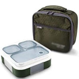 Yoo yee  3 Compartments Stainless Steel  bento Lunch Box，with Insulated Lunch Bag，Portion Control Lunch Container, On-the-Go Meal Fruit SnackPacking