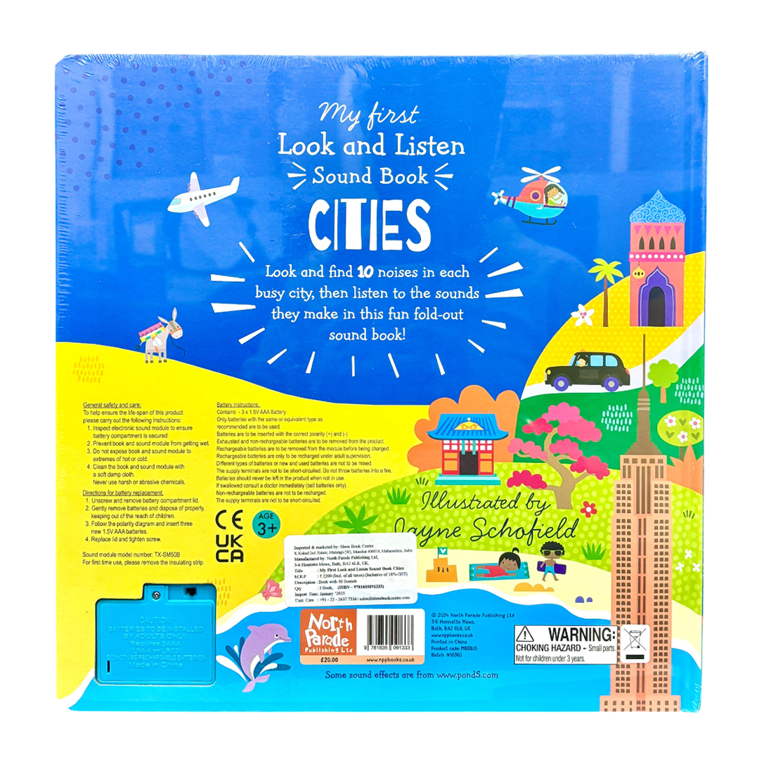 My First Look and Listen Cities – Children’s 50 Button Sound Book