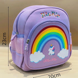 Cute Rainbow Backpacks for Kids Girls Boys Toddler Bag For School Cartoon Bag Animal Cartoon School & Picnic Travel School Bag for Kid