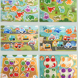 Montessori Busy Book for Children to Develop Learning Skills, and Preschool Educational Toy for Boys and Girls