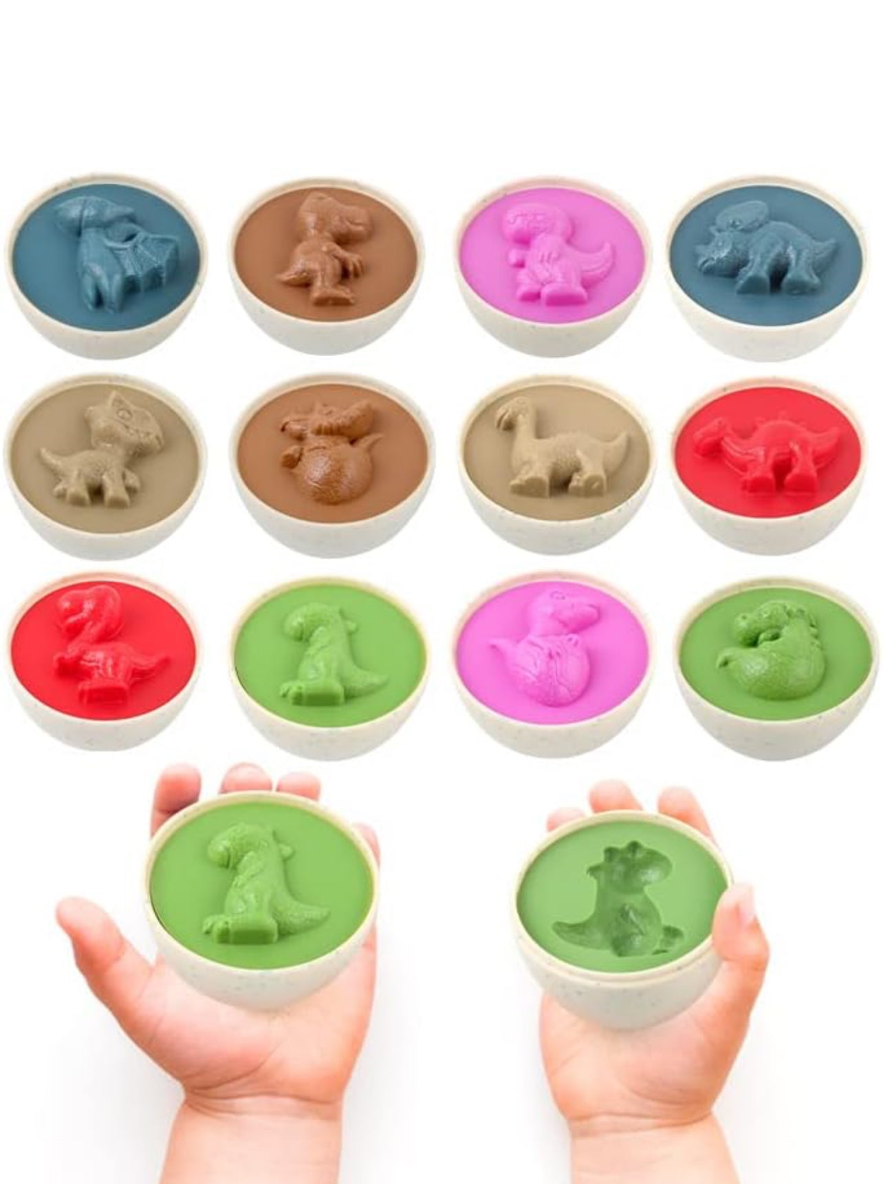 Dinosaur matching Eggs Montessori Toy 12 pcs box