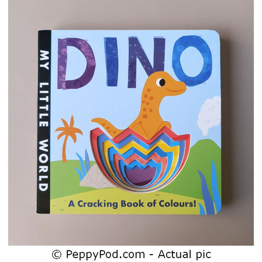 Dino- A cracking book of colours ( board book)