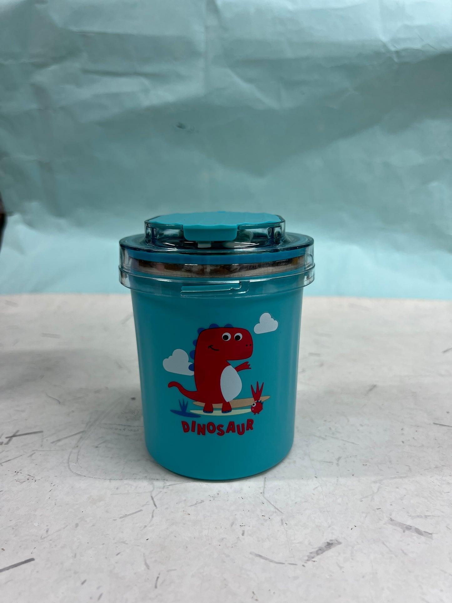 304 Stainless Steel Double Wall Thermal Insulated Vacuum Mug with Lid, Spoon & Straw Hot & Cold Milk Coffee Tea Soup Drinking Travelling Cup Girls Boys - 530ml