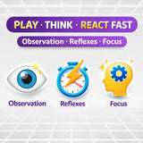 Snap Match Grande – Fast-Paced Spot & Match Board Game with Bell | Observation & Reflex Game for Kids & Family