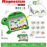 Mini travel friendly Magnetic Dot Board with Beads | Magnetic Pen (5card double sided)