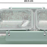 2 grid Stainless Steel Insulated Lunch Box 600 Ml
