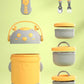 Deer three layer insulated bowl with cutlery and lunch bag