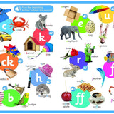 50 Button Photo Sound Book - First Phonics - A Listen and Learn Sound Book for Children Aged 3+ (Large First Words Sound Book)