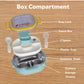 Insulated Lunch Box|Stainless Steel|3 Compartments to Keep Eating Mess Free|Lightweight, Fits in The Bag|Small Container for Pickle/Sauce|Comes with Fork & Spoon|Easy to Carry - 700 ML,