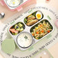 4 Compartment lunch box . with bowl , Spoon & Chopstick Leakproof Heating & Water Insulation- 900ml+70 ml