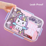 3 grid stainless steel lunch box