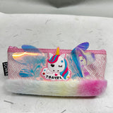 PENCIL POUCH GLITTER WITH FUR