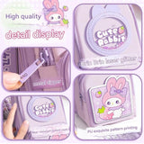 Canvas Premium Pencil Case Hang able 6 Layer with 3 Compartment Cute Aesthetic Pencil Case for Girls Large Capacity Pencil Pouch for Kids Cute Stationary Gift for Kids