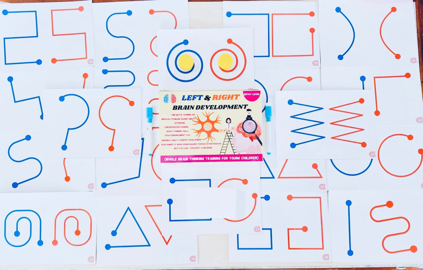 🌈Left and Right Brain Development Cards: 🌈