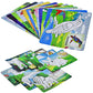 2 in 1 Color and Wipe Off, Learning Painting Kit for Kids