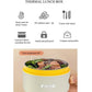 2 layer insulated lunch box with lunch bag & cutlery